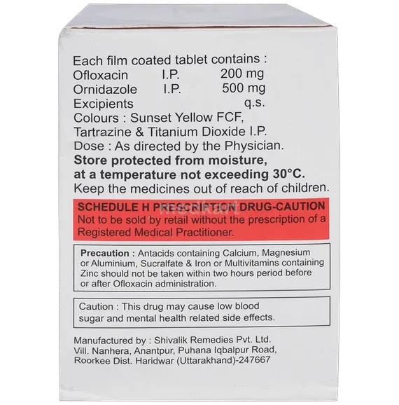 oflotas oz tablet 10's